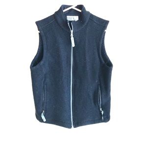 Women’s Ibex Black Wool Vest
